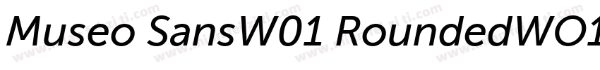 Museo SansW01 RoundedWO1字体转换